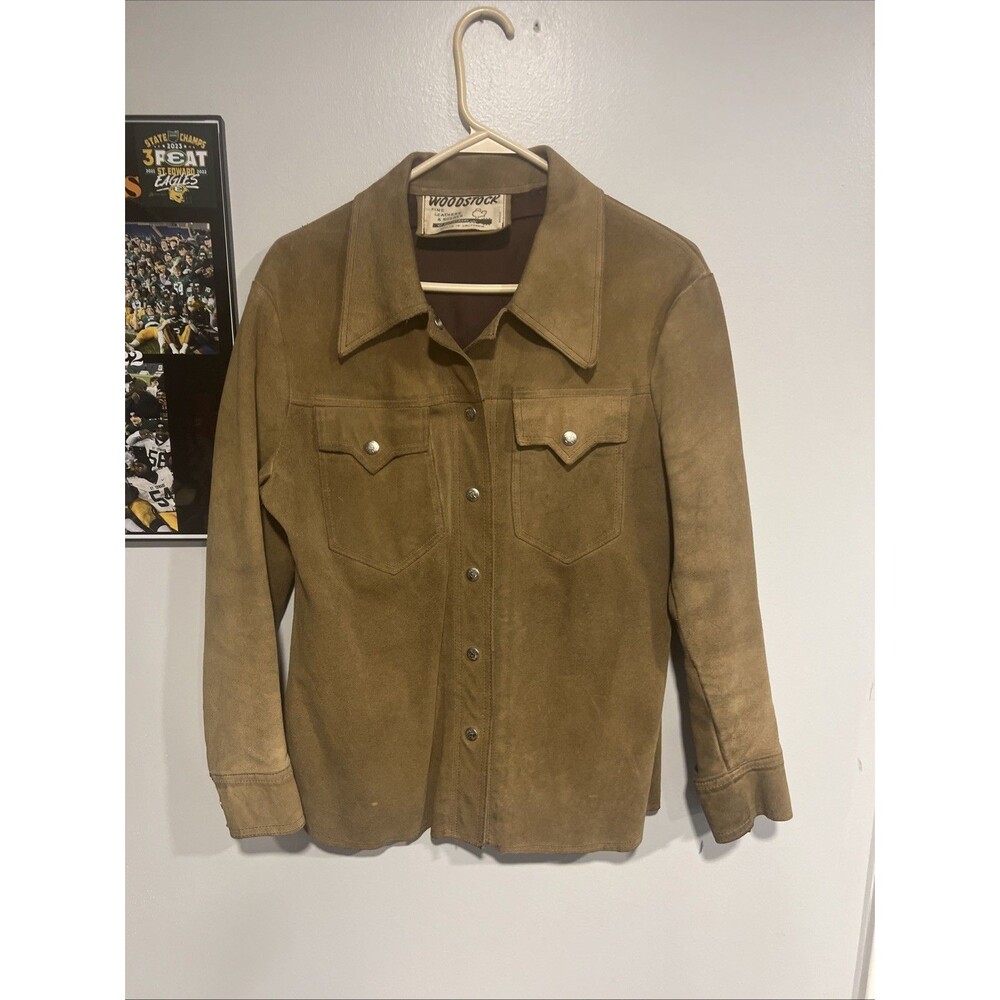 Vintage 70s WOODSTOCK Fine Leather & Suedes Of Capistrano Jacket Hippie Western